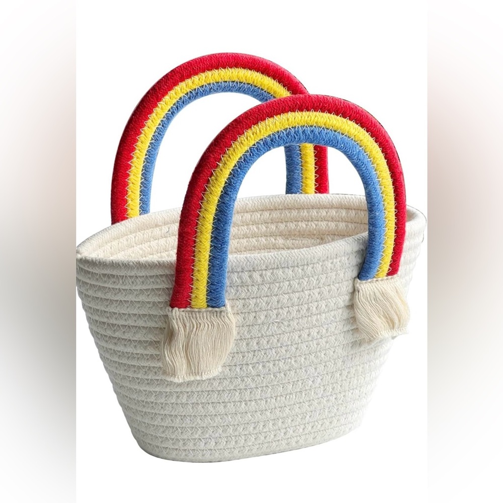 Woven Handbag - Rainbow